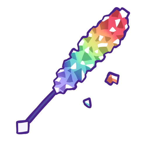 Rainbow Rock Candy